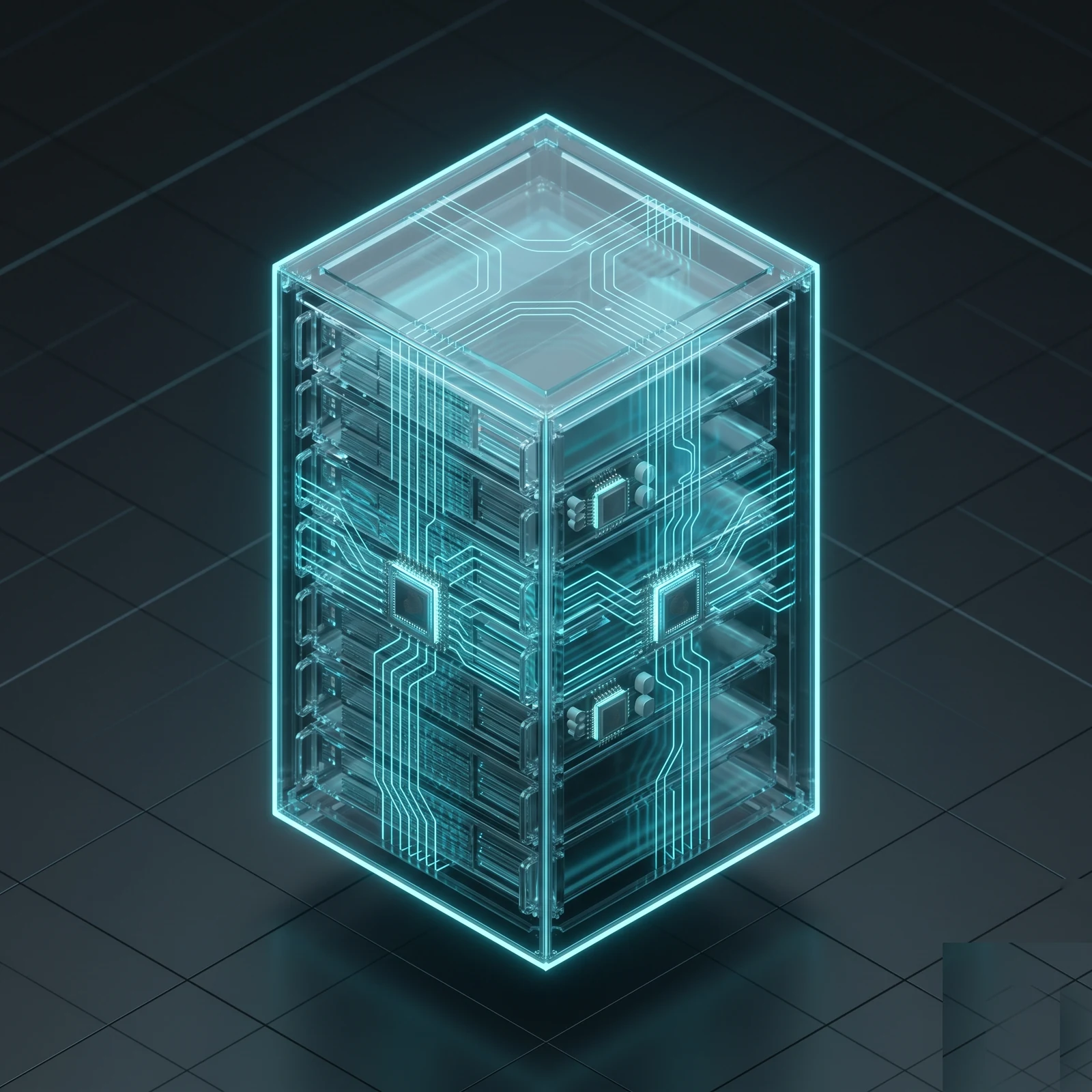 AI environment visualization — infrastructure server