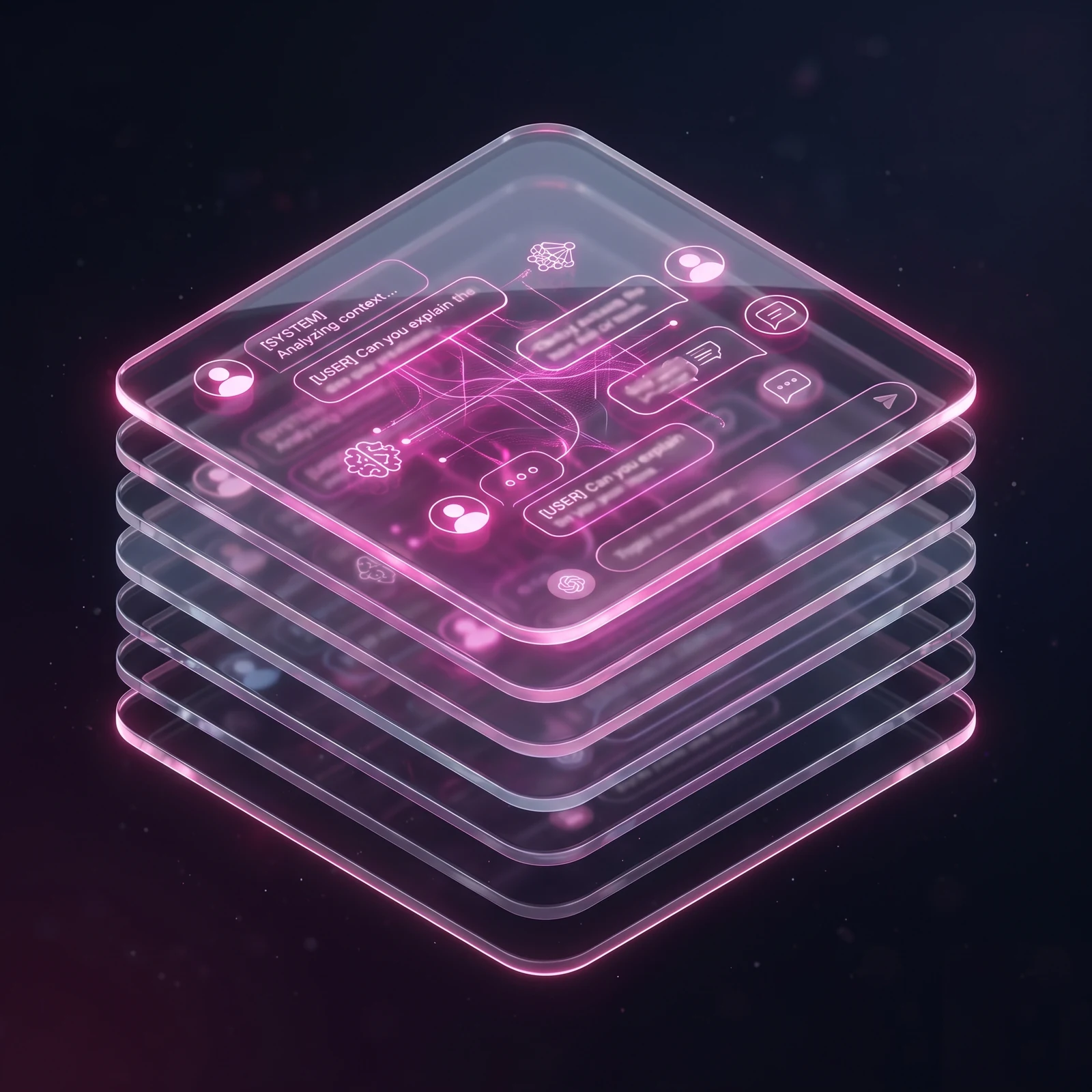 AI-first applications visualization — interface layers